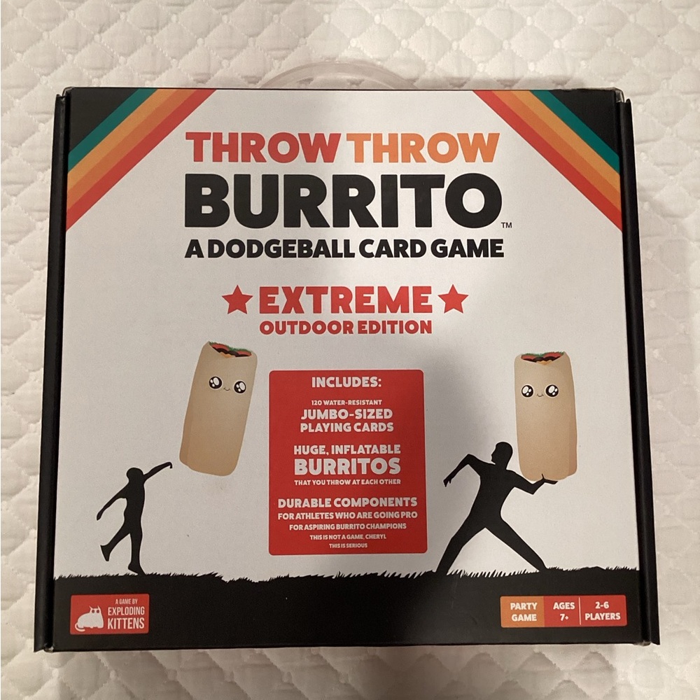 Throw Throw Burrito Extreme Outdoor Edition-An Outdoor Dodgeball Card Game